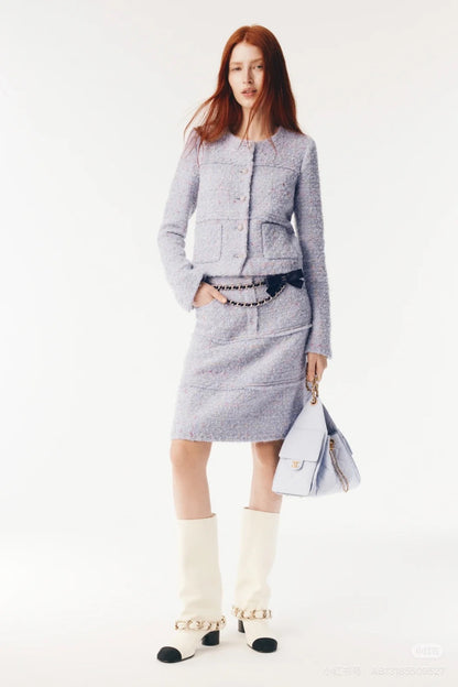 Chan 25fw woven tweed jacket