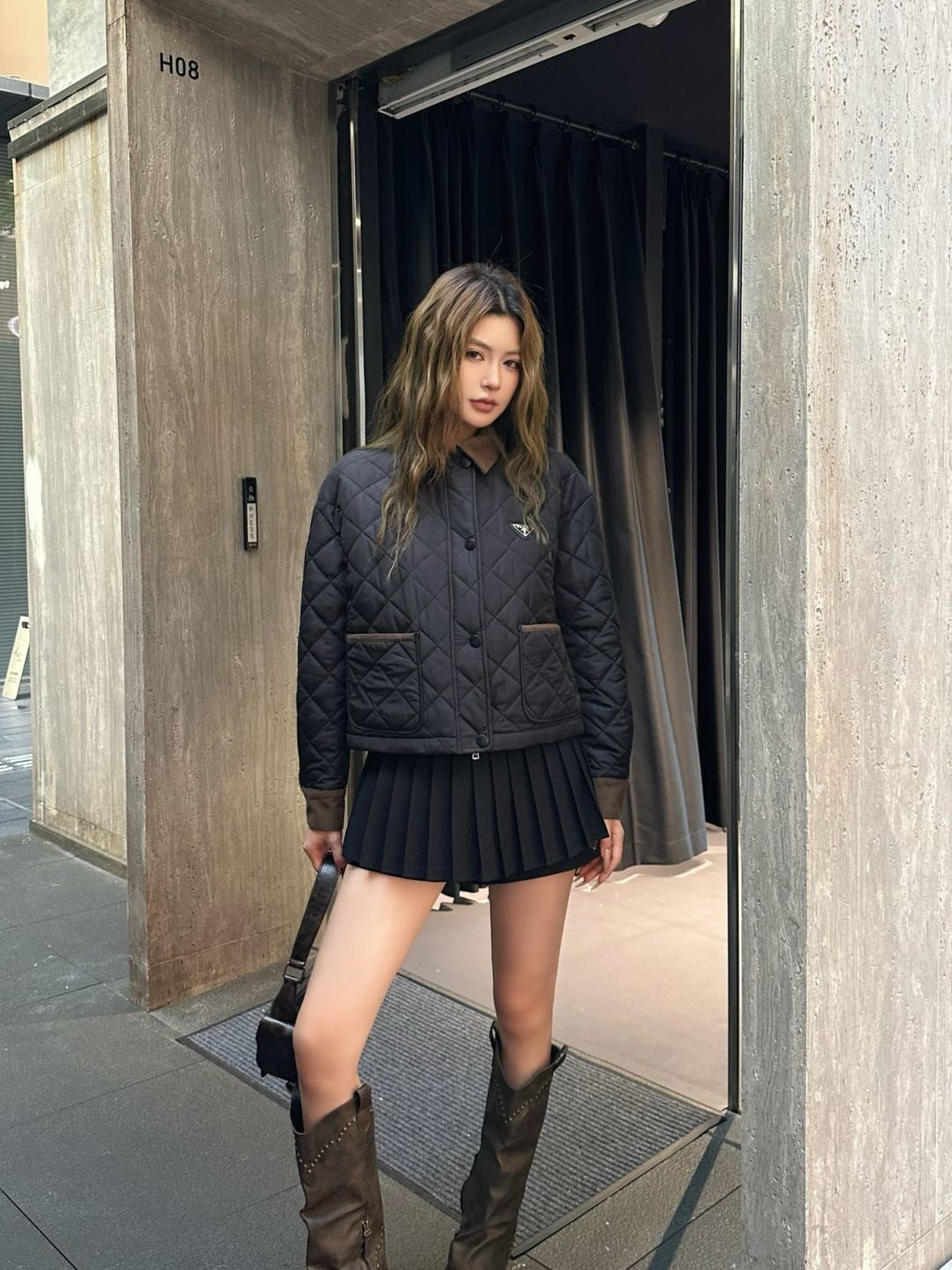 Pra 25fw quilted jacket