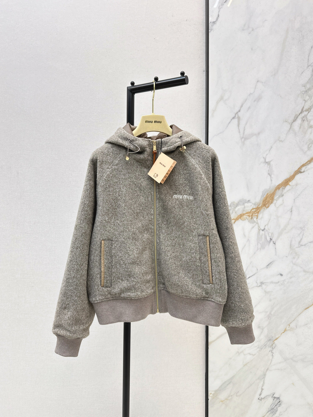 Miu 25fw hooded jacket