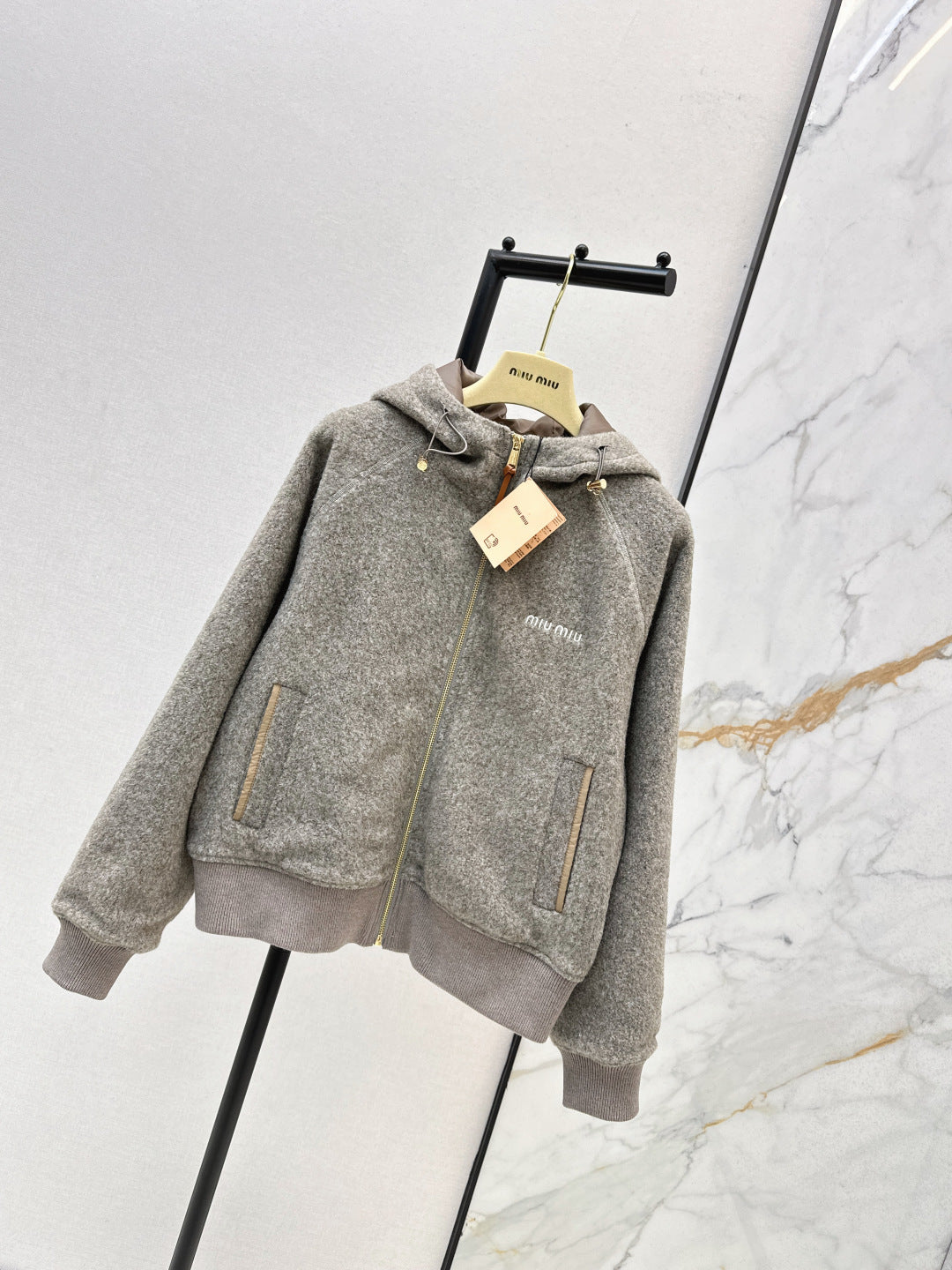 Miu 25fw hooded jacket