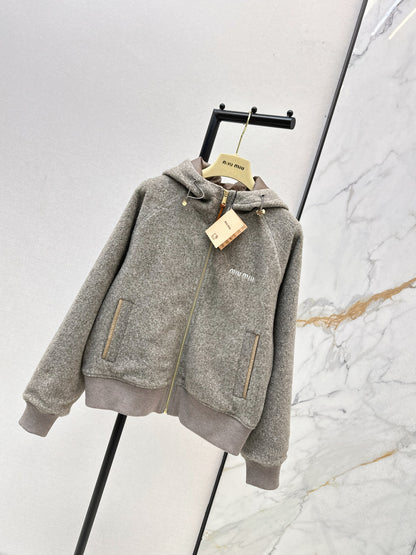 Miu 25fw hooded jacket