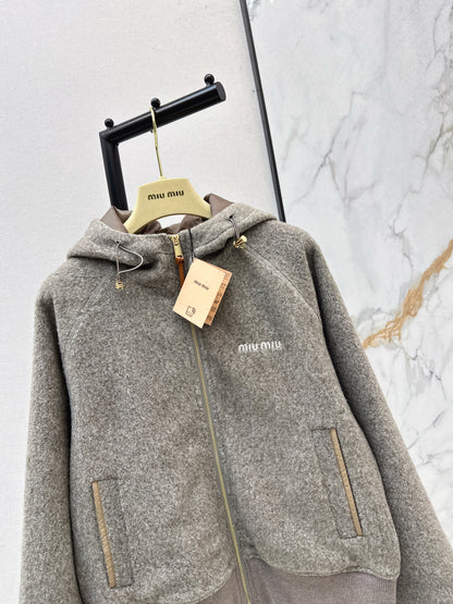 Miu 25fw hooded jacket