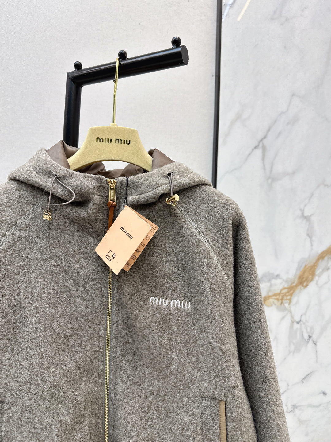 Miu 25fw hooded jacket