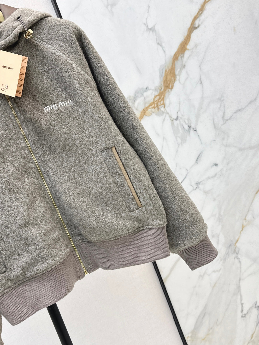 Miu 25fw hooded jacket