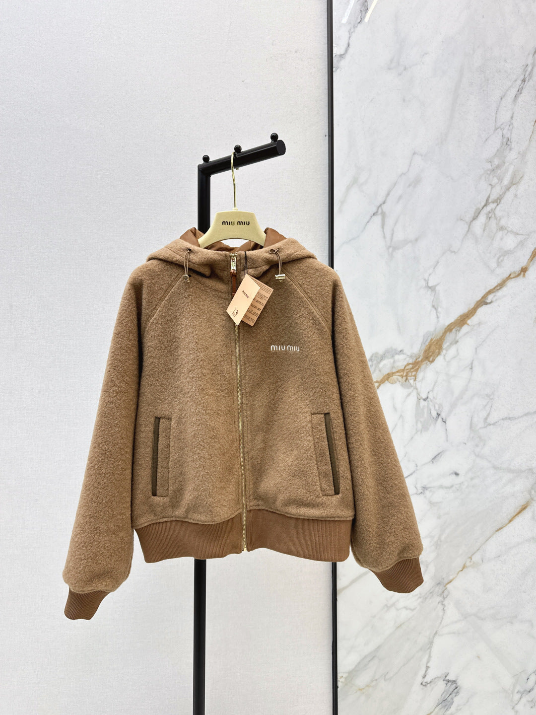 Miu 25fw hooded jacket