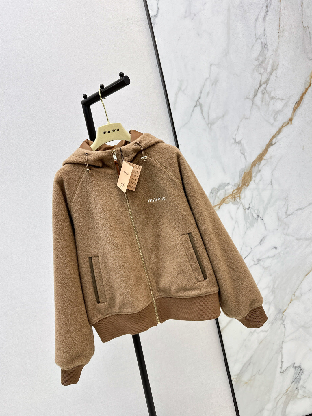 Miu 25fw hooded jacket