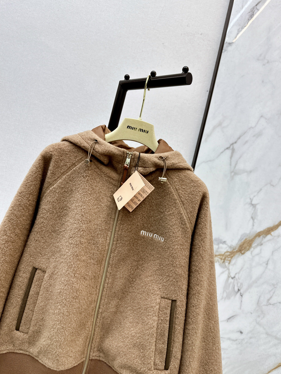 Miu 25fw hooded jacket