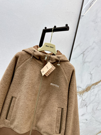 Miu 25fw hooded jacket