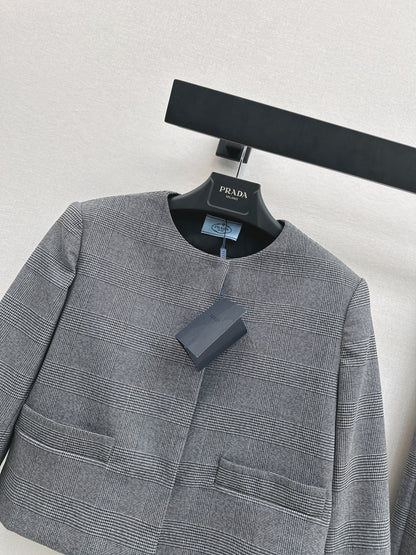 Pra 25fw plaid jacket