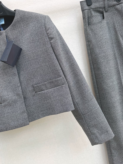 Pra 25fw plaid jacket