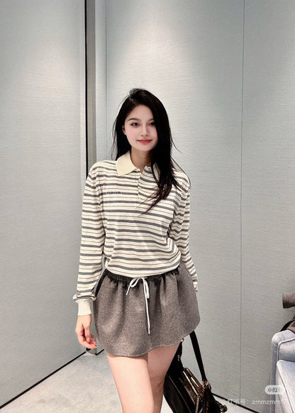 Miu 25fw wool miniskirt