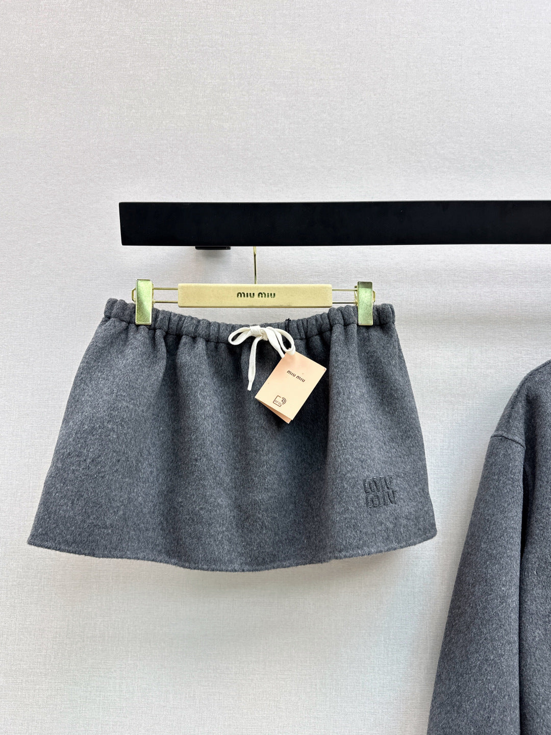 Miu 25fw wool miniskirt