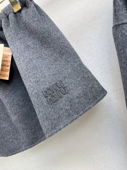 Miu 25fw wool miniskirt