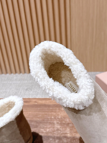 Miu 25fw insulated boots