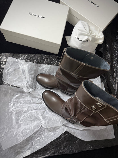 Lost 25fw slouch boots