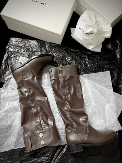 Lost 25fw slouch boots