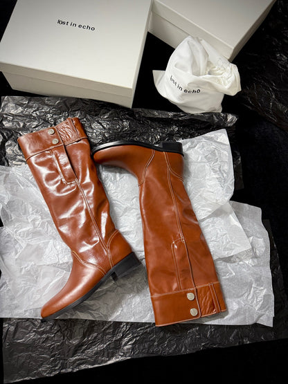 Lost 25fw slouch boots