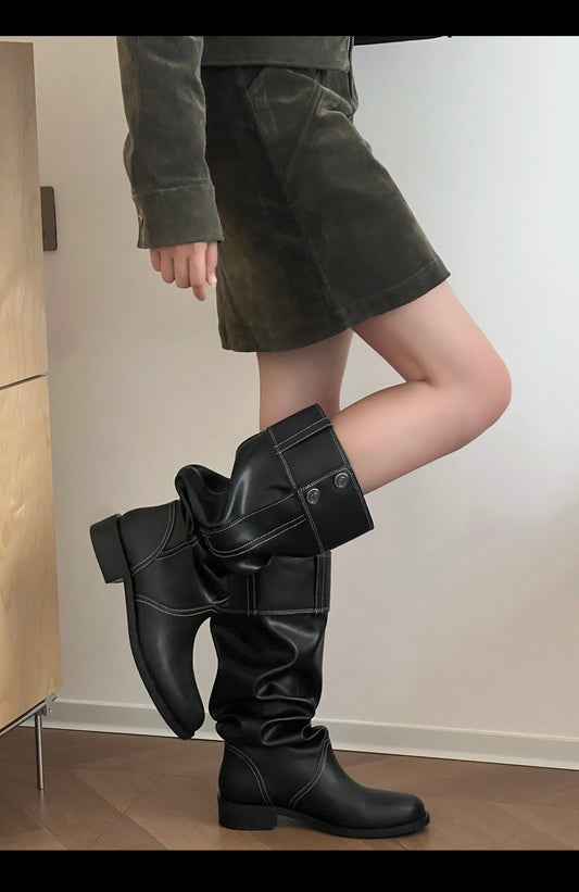 Lost 25fw slouch boots