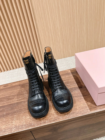 Miu 25fw combat boots