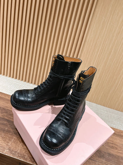Miu 25fw combat boots