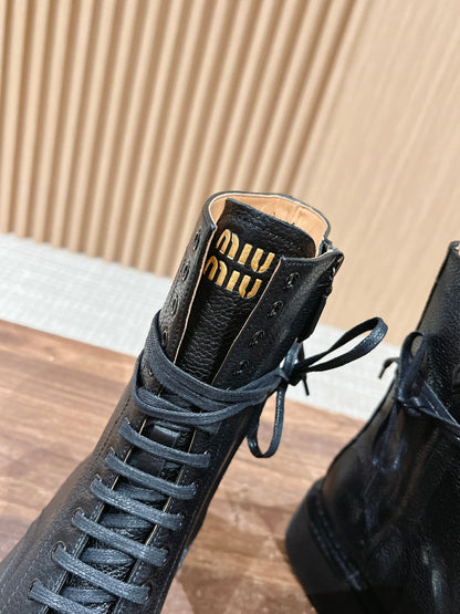 Miu 25fw combat boots