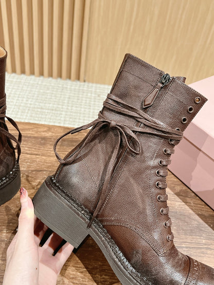 Miu 25fw combat boots