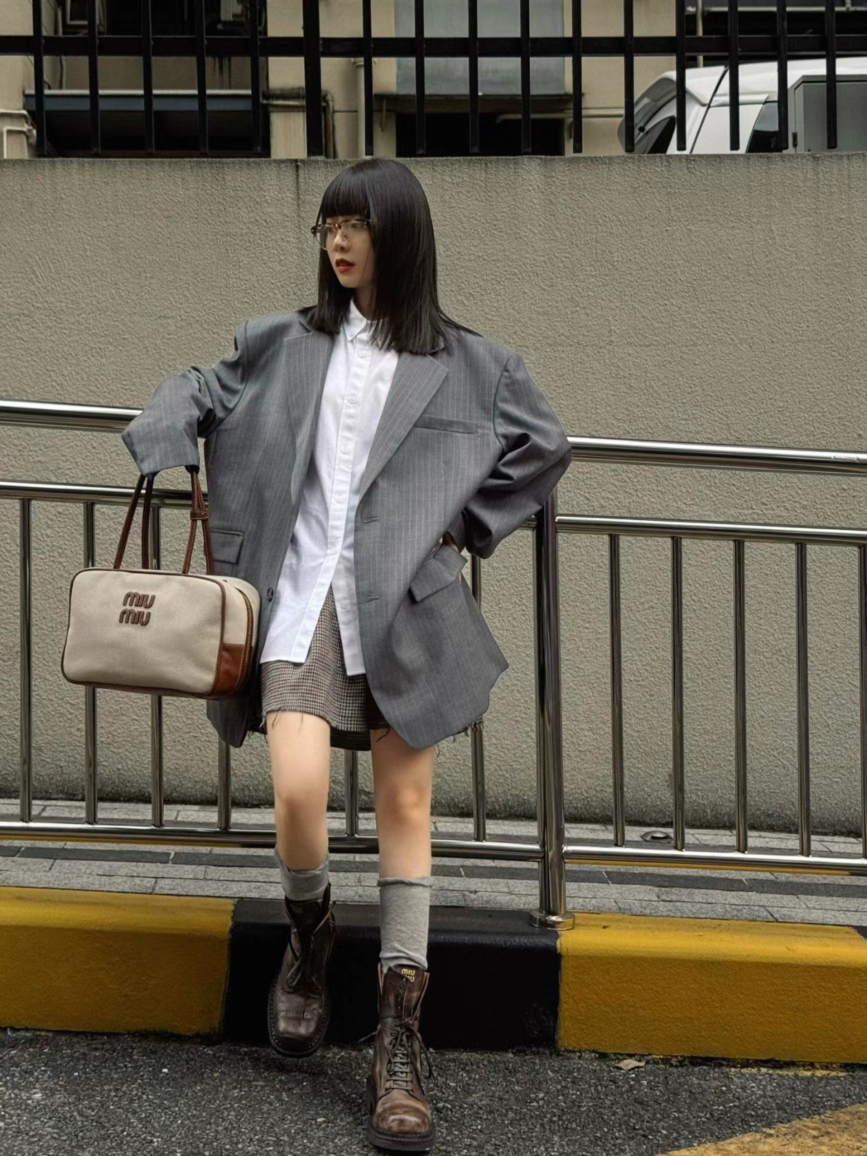 Miu 25fw combat boots