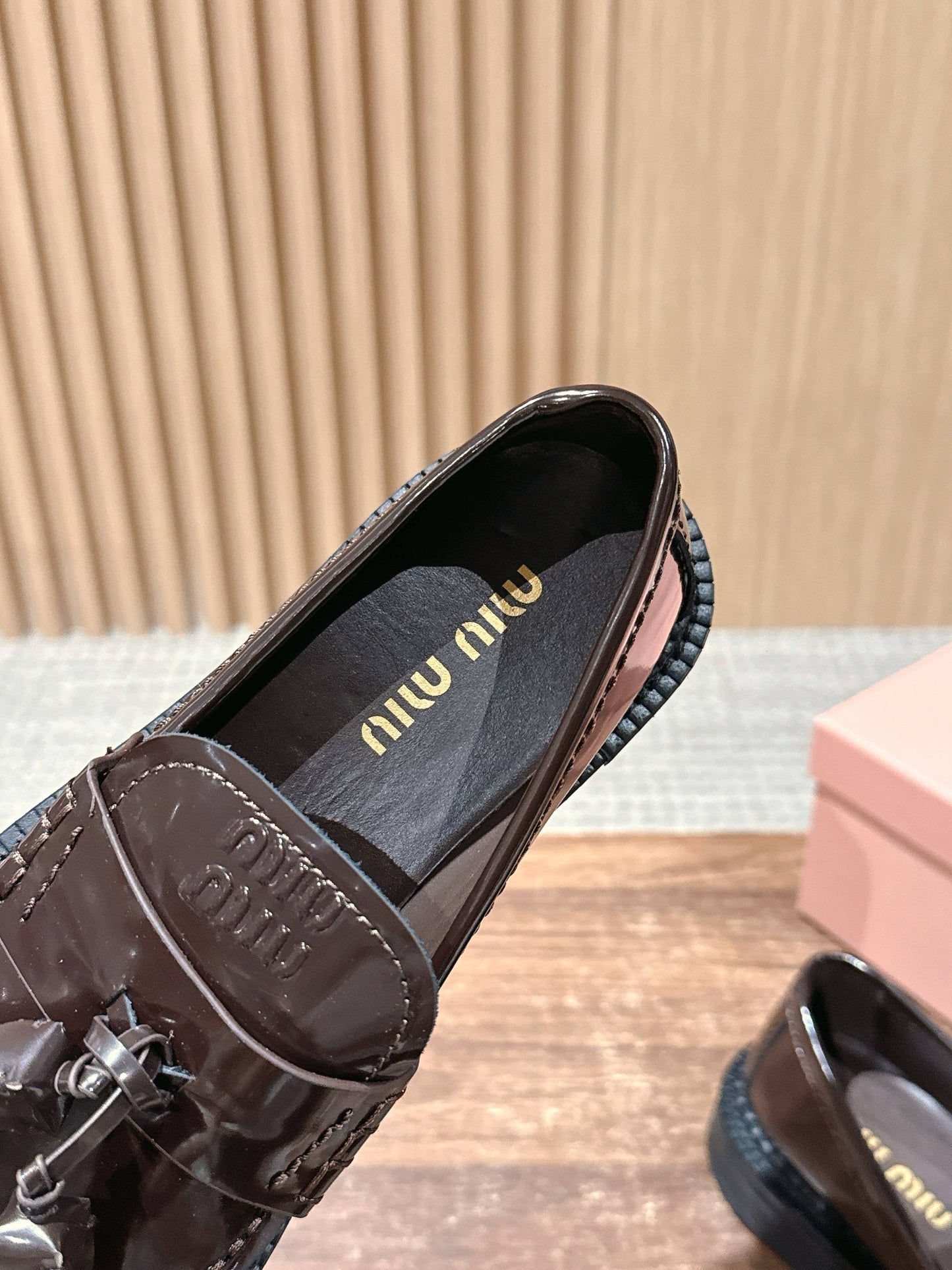 Miu 25fw loafer shoes