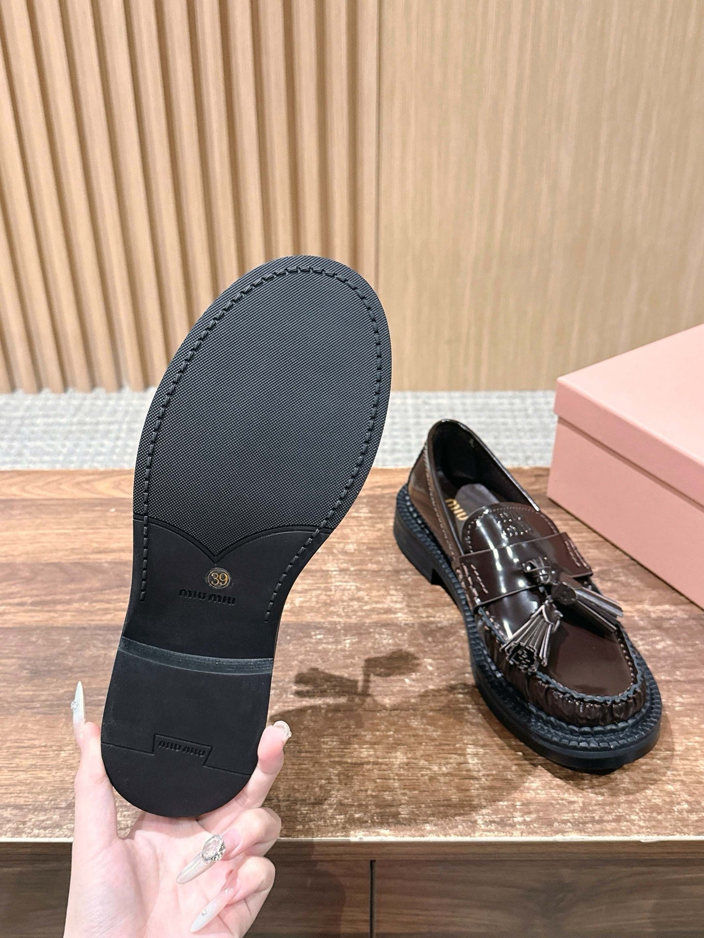 Miu 25fw loafer shoes