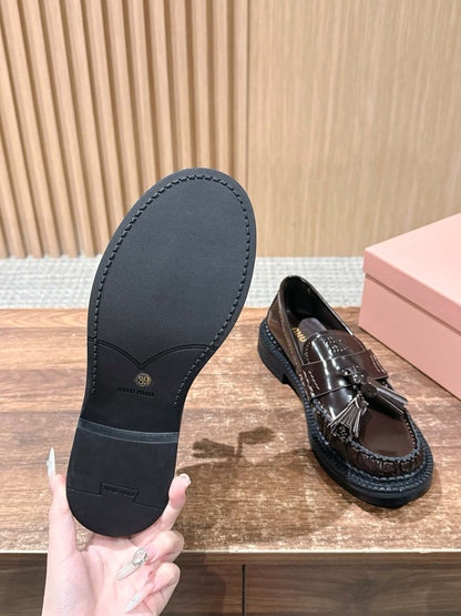 Miu 25fw loafer shoes