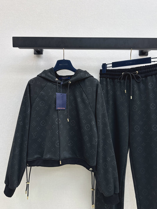 Loui 25fw hooded jacket pants set