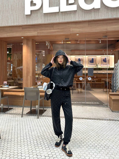 Loui 25fw hooded jacket pants set