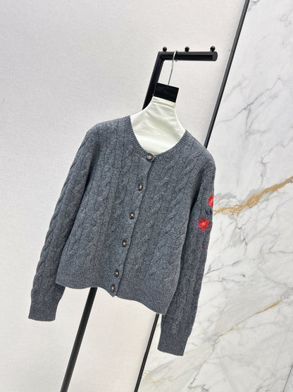 Ralp 25fw embroidery cardigan