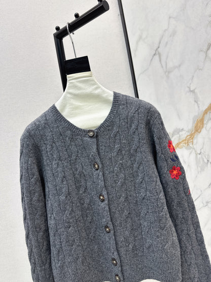 Ralp 25fw embroidery cardigan