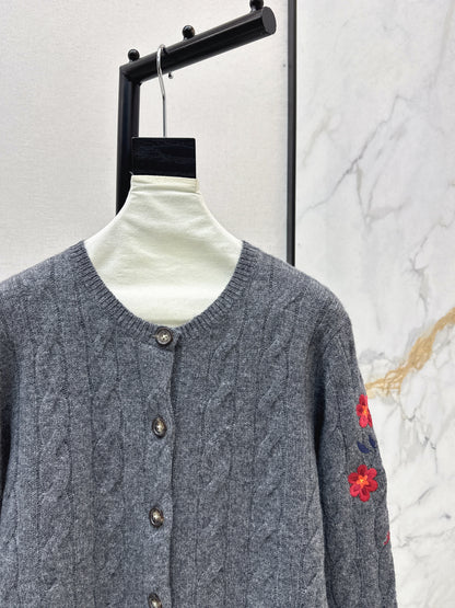 Ralp 25fw embroidery cardigan