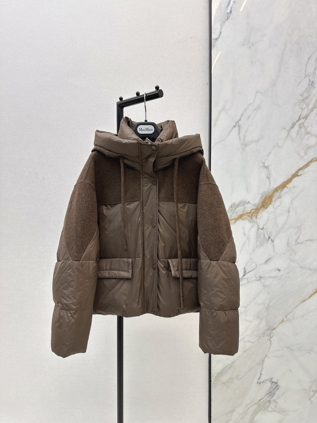 Max 25fw hooded down jacket
