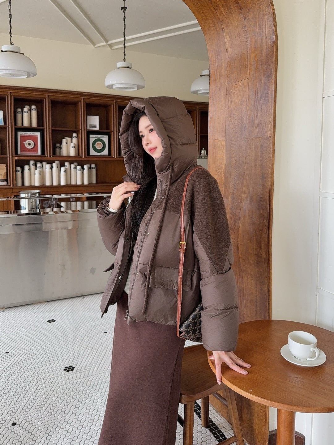 Max 25fw hooded down jacket