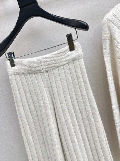 Brun 25fw wool sweater pants sets