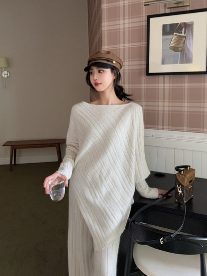 Brun 25fw wool sweater pants sets