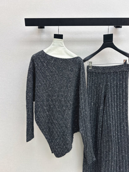 Brun 25fw wool sweater pants sets