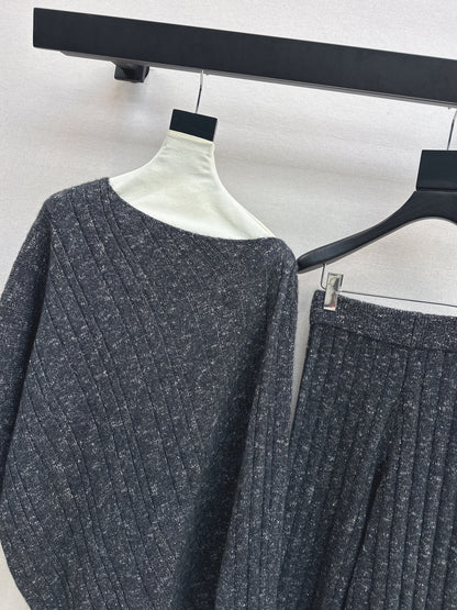 Brun 25fw wool sweater pants sets