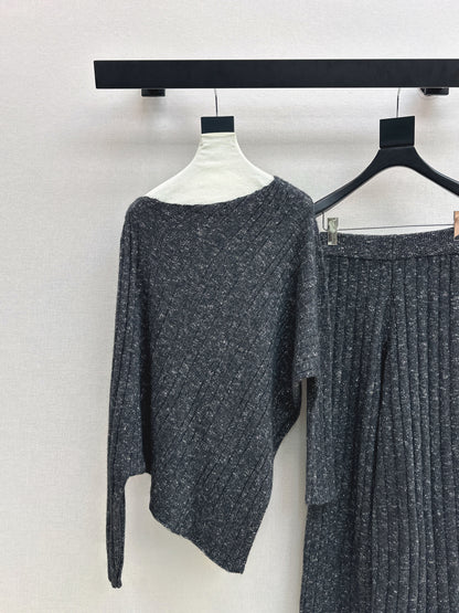 Brun 25fw wool sweater pants sets