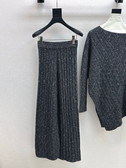 Brun 25fw wool sweater pants sets
