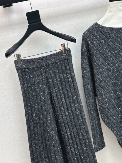 Brun 25fw wool sweater pants sets