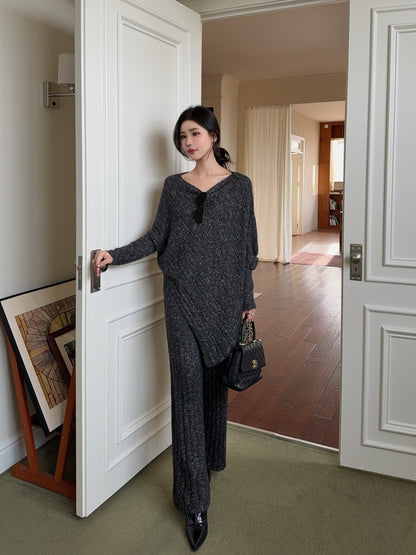 Brun 25fw wool sweater pants sets