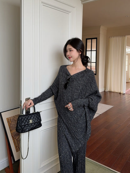 Brun 25fw wool sweater pants sets