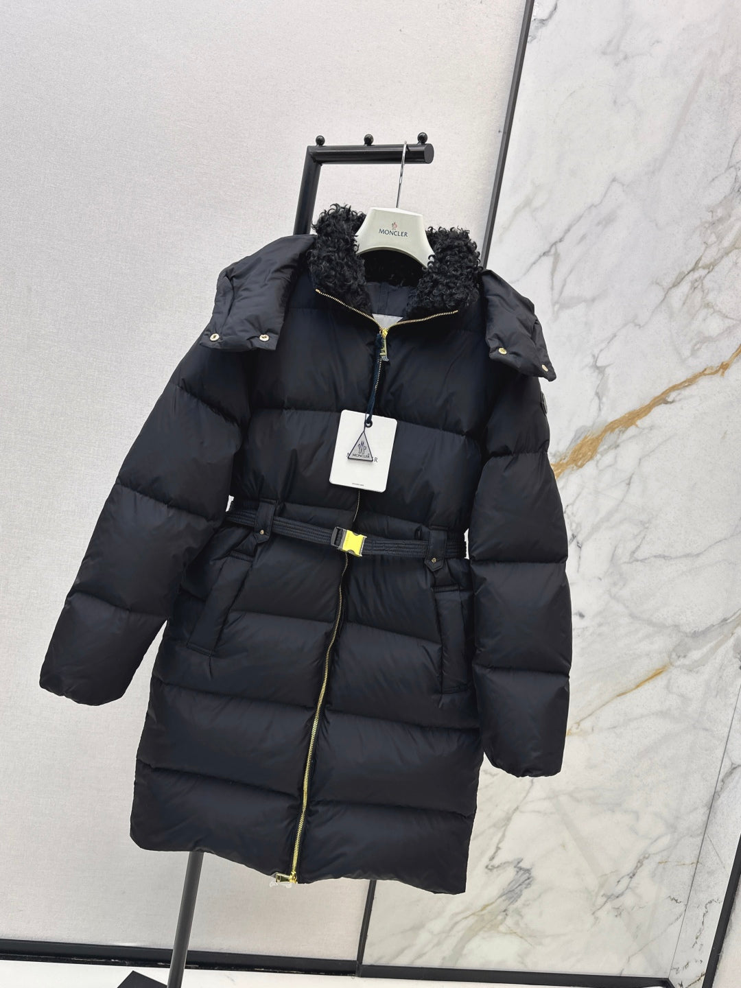Monc 25fw hooded down jacket