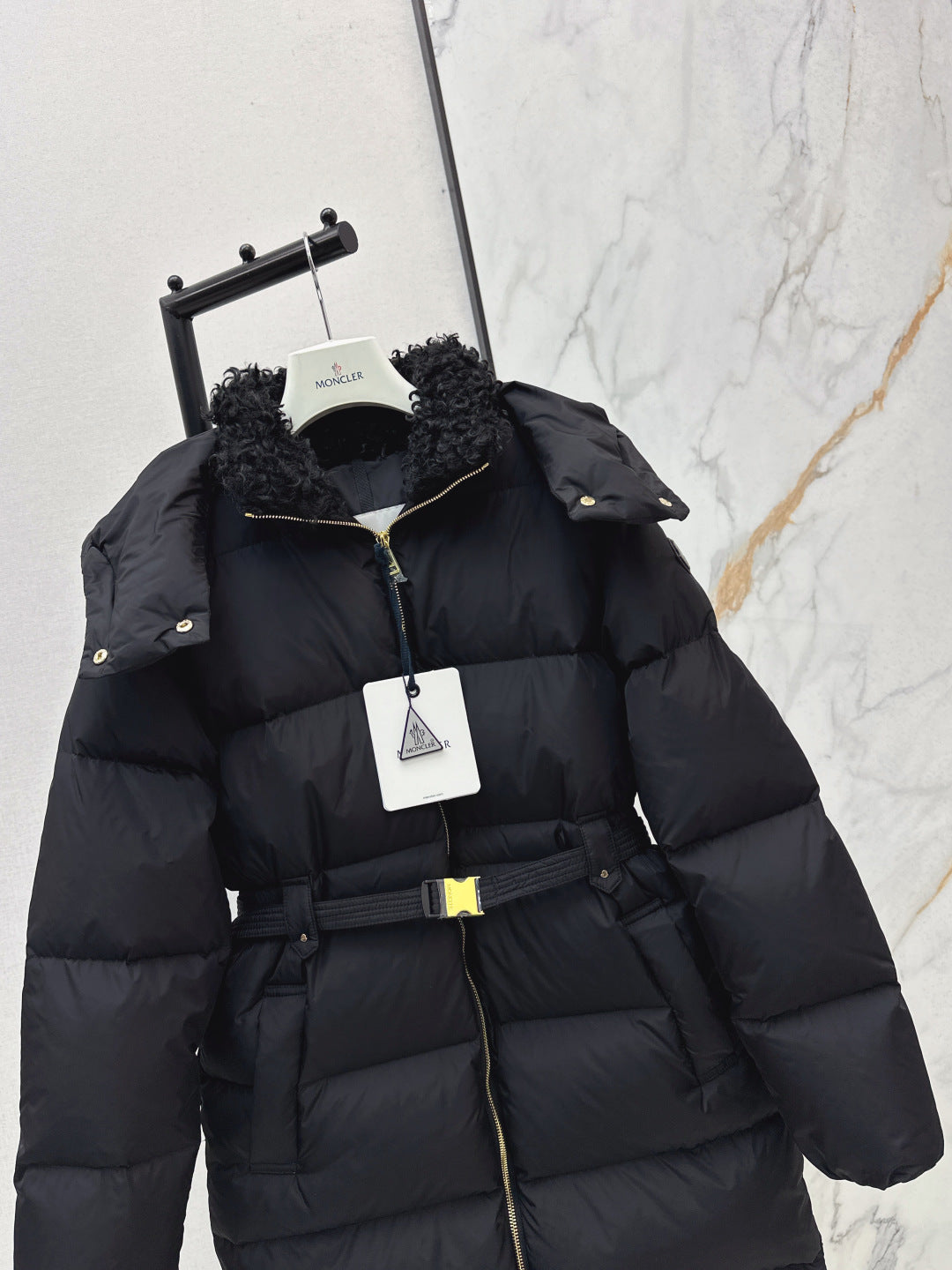 Monc 25fw hooded down jacket
