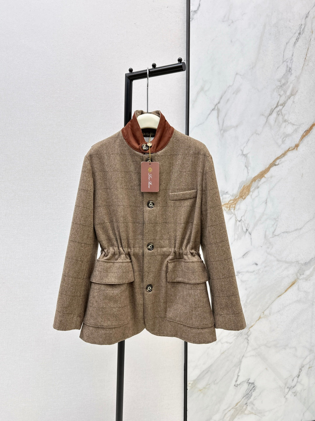 Loro 25fw plaid jacket