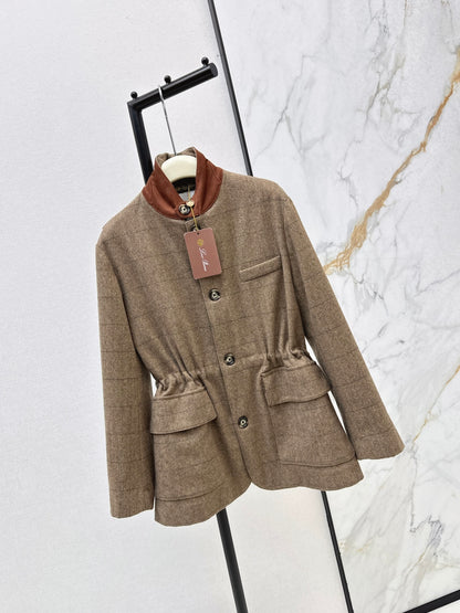 Loro 25fw plaid jacket